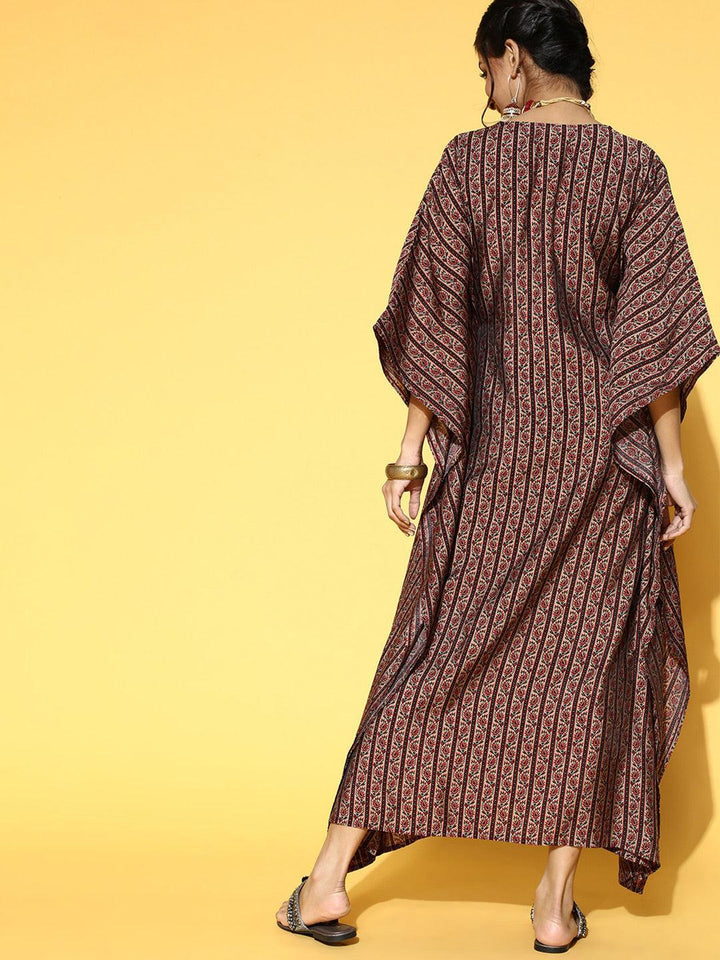 Multi Printed Silk Blend Dress