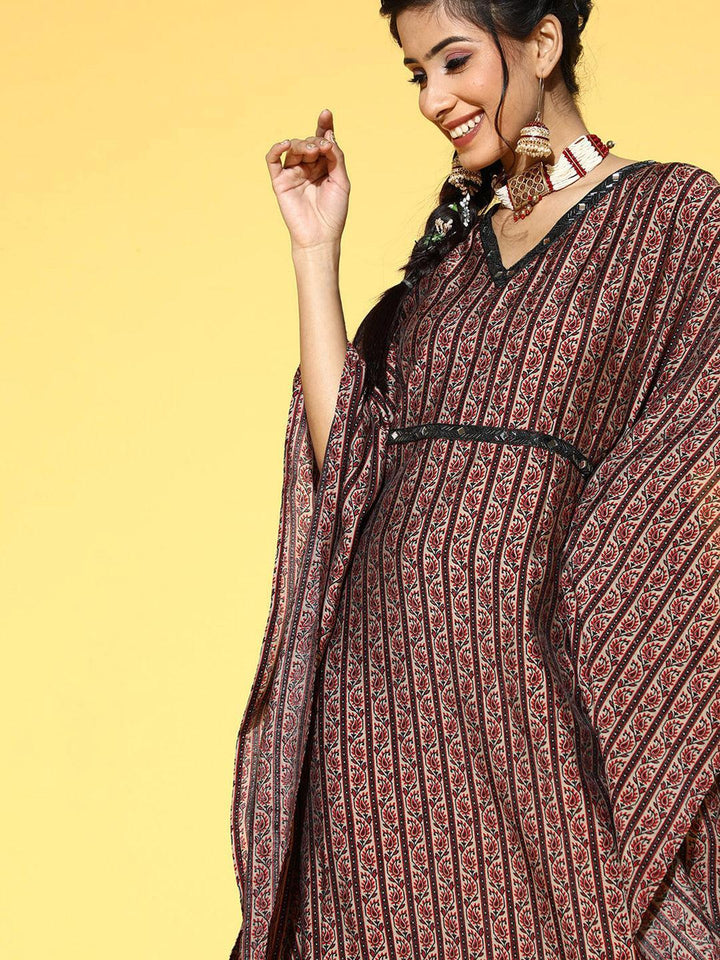 Multi Printed Silk Blend Dress