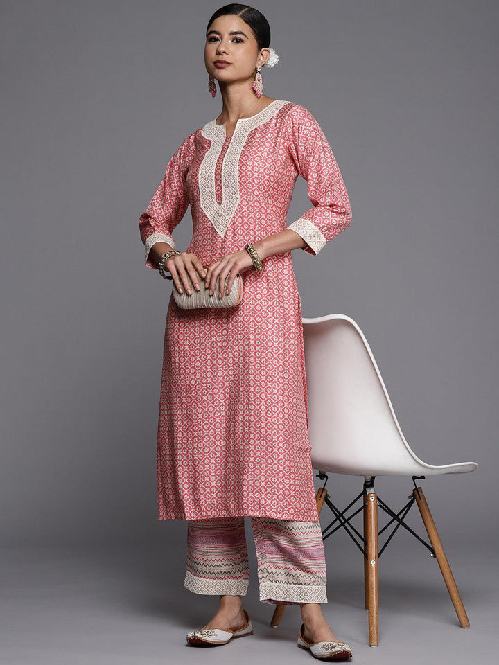 Multicoloured Printed Silk Trousers