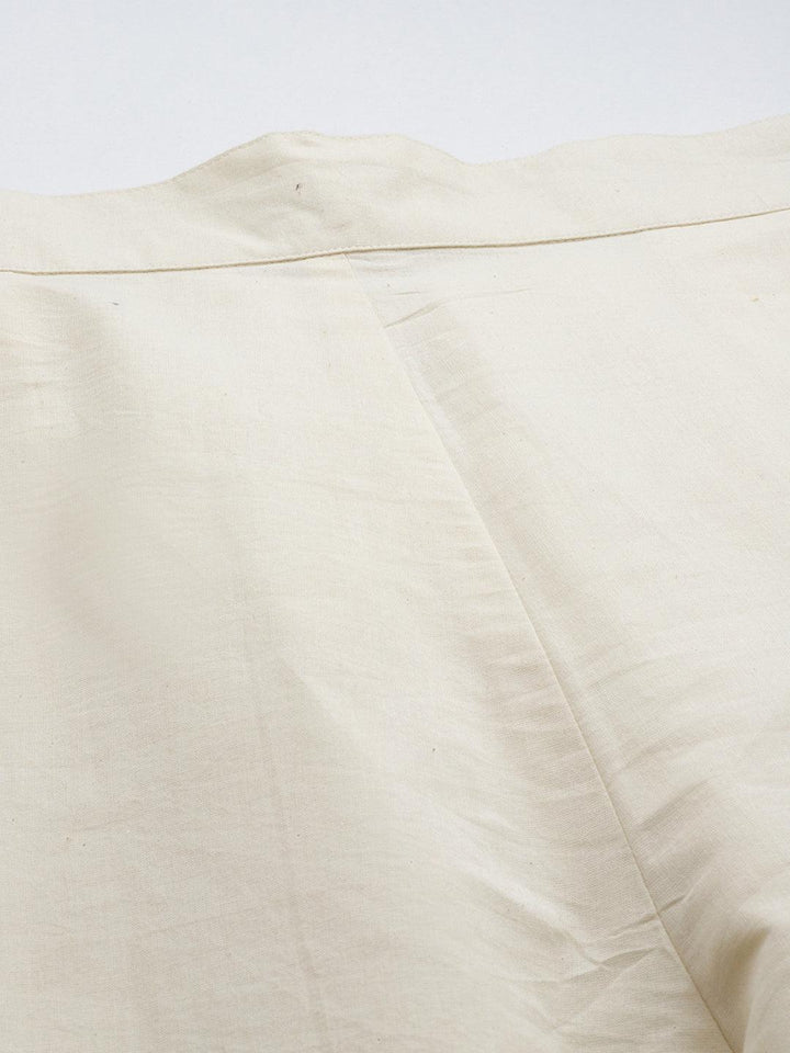 Off White Schiffli Cotton Trousers