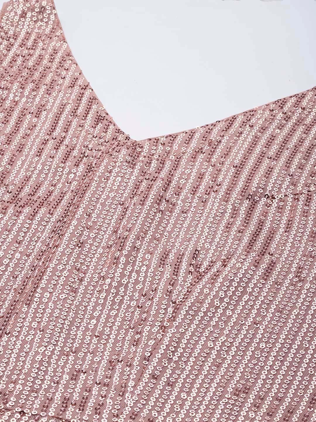 Pink Embellished Nylon Jumpsuit - ShopLibas