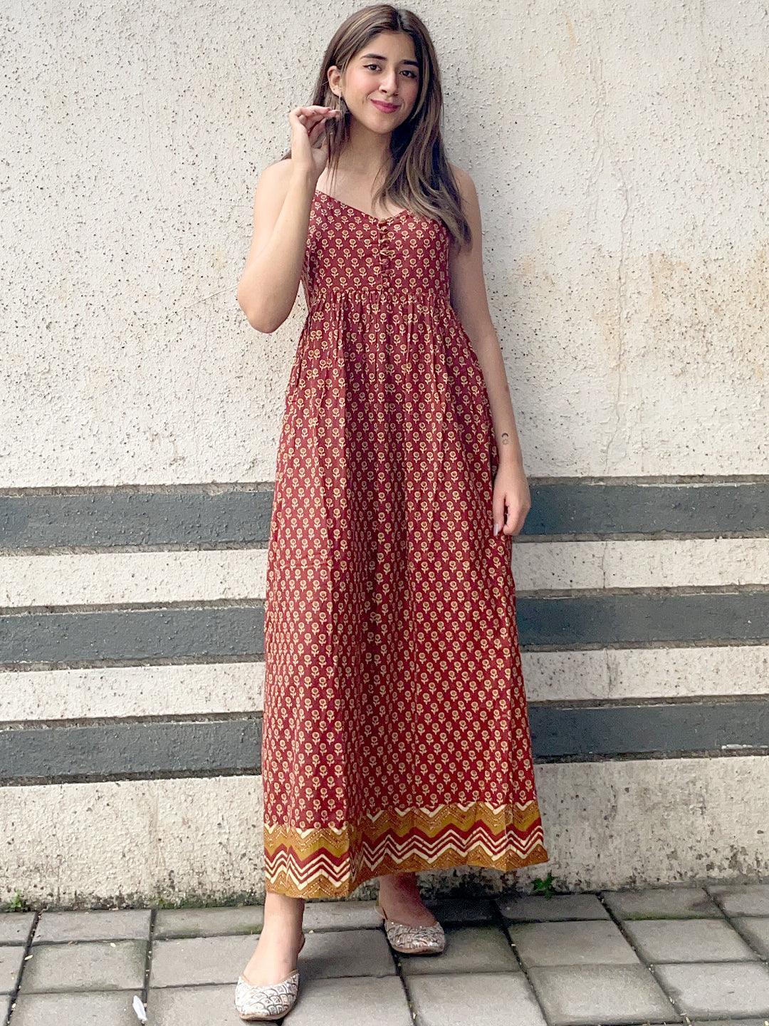 libas cotton dress Buy Libas Turquoise Printed Cotton Fit and Flare Dress