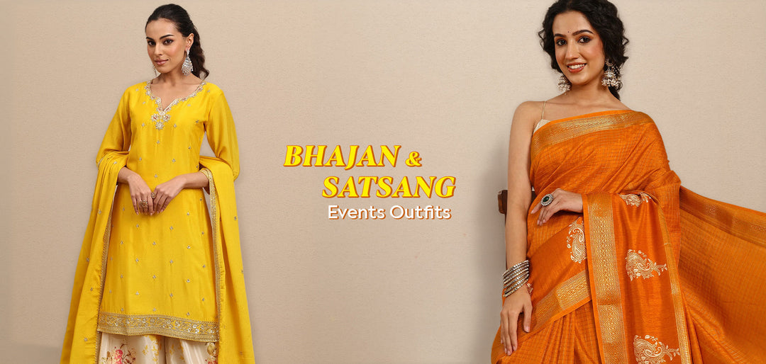Ethnic Bhajan & Satsang Event Outfits for a Graceful Look