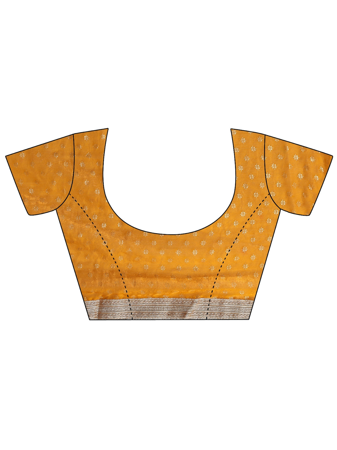 Carnelian Red Foil Printed Tissue Saree