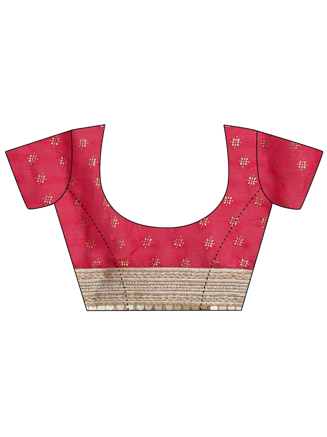 Pacific Blue Foil Printed Tissue Saree