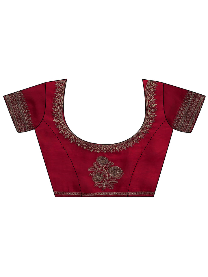 Rani Pink Tissue Saree