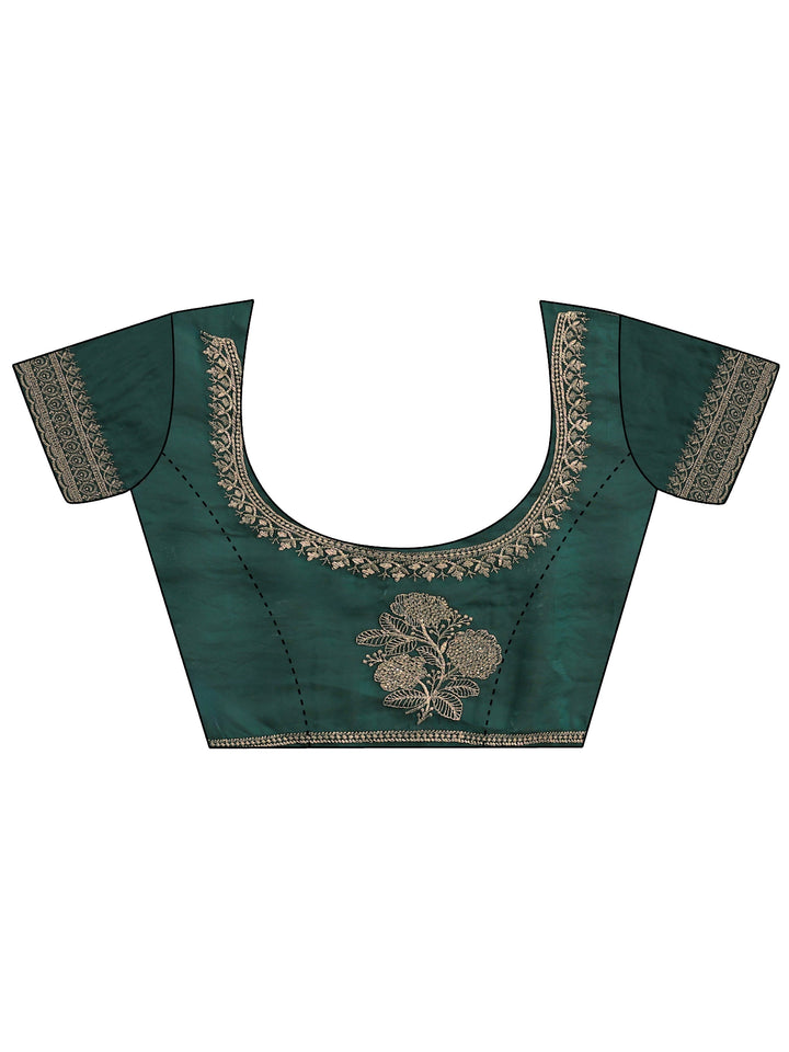 Sacramento Green Tissue Saree