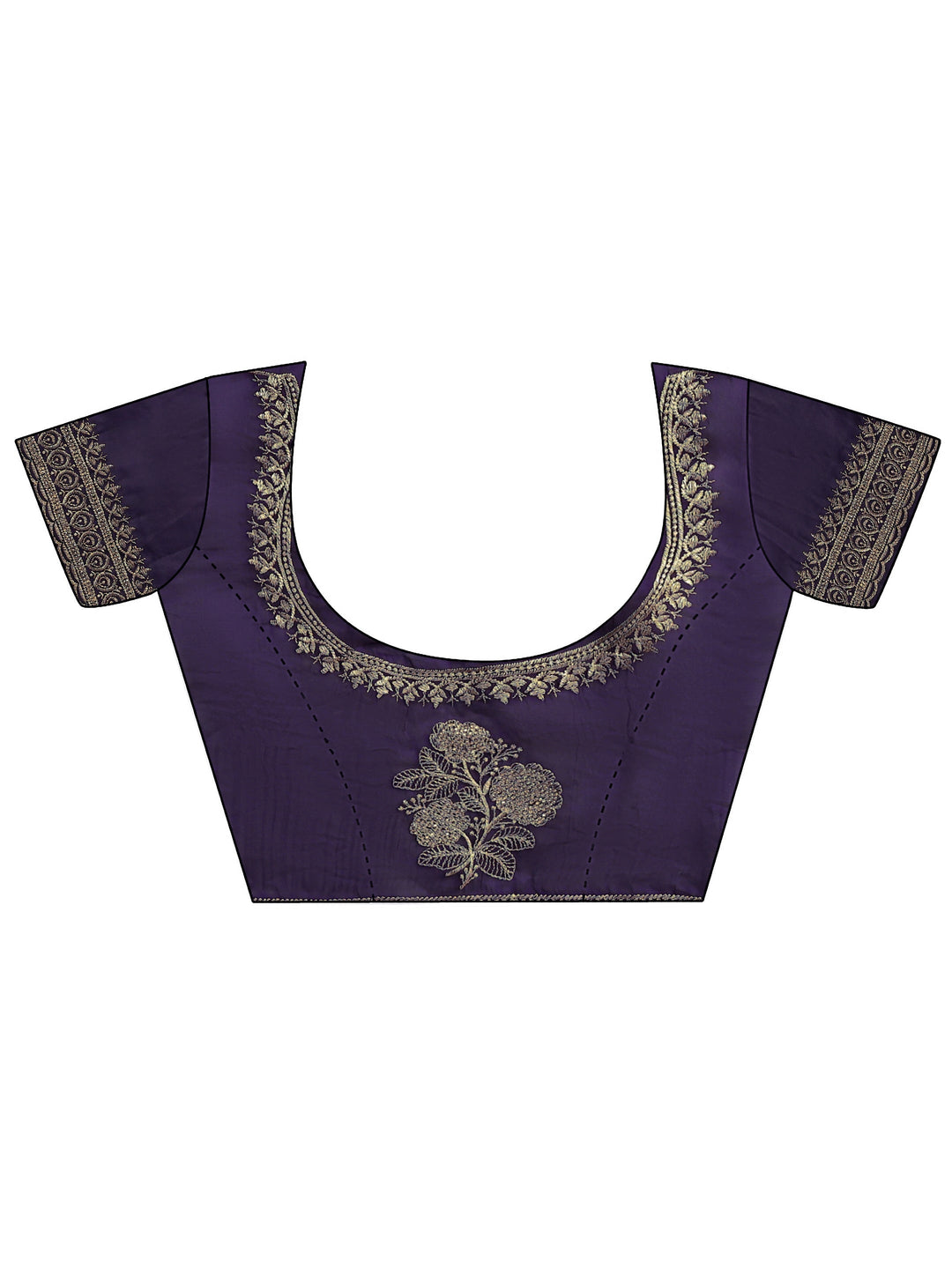 Plum Purple Tissue Saree