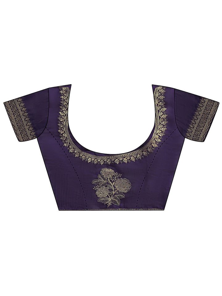 Plum Purple Tissue Saree