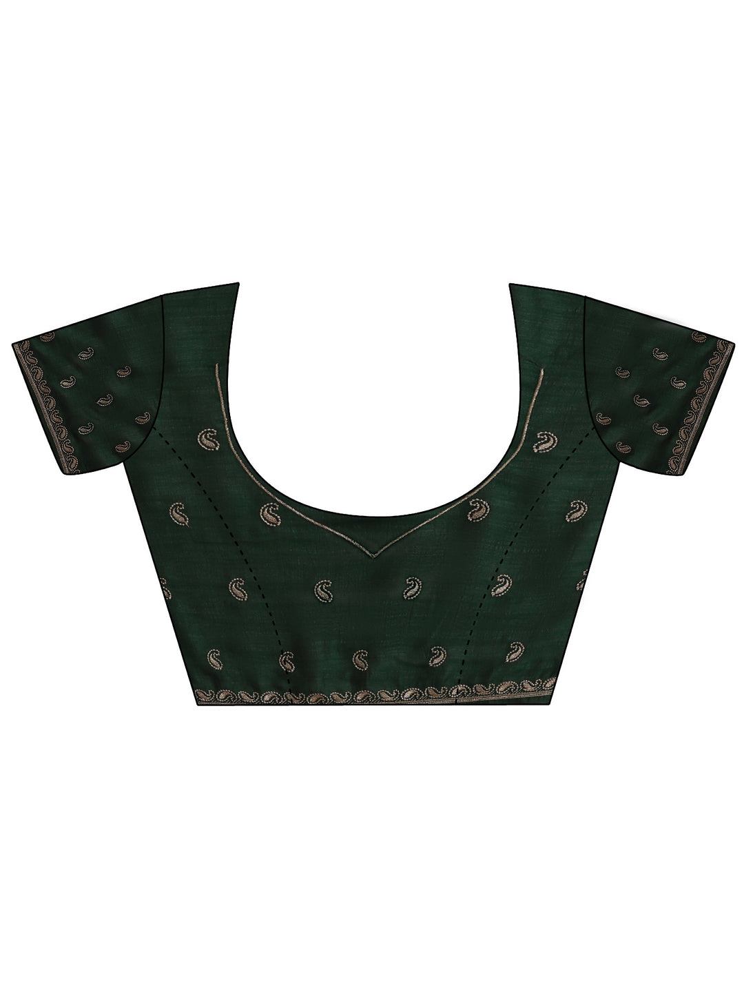 Sacramento Green Embellished Silk Blend Saree