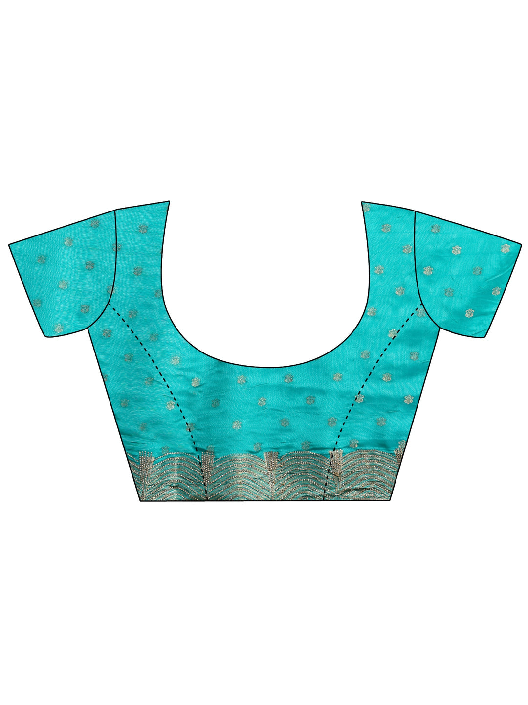 Libas Art Sea Green Embellished Silk Blend Saree