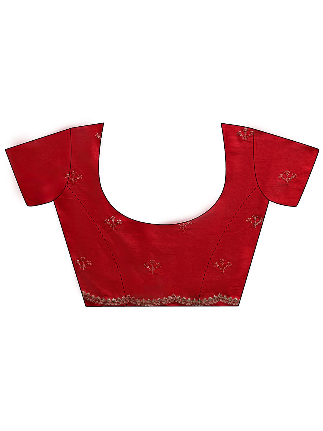 Libas Cream Embellished Tissue Saree