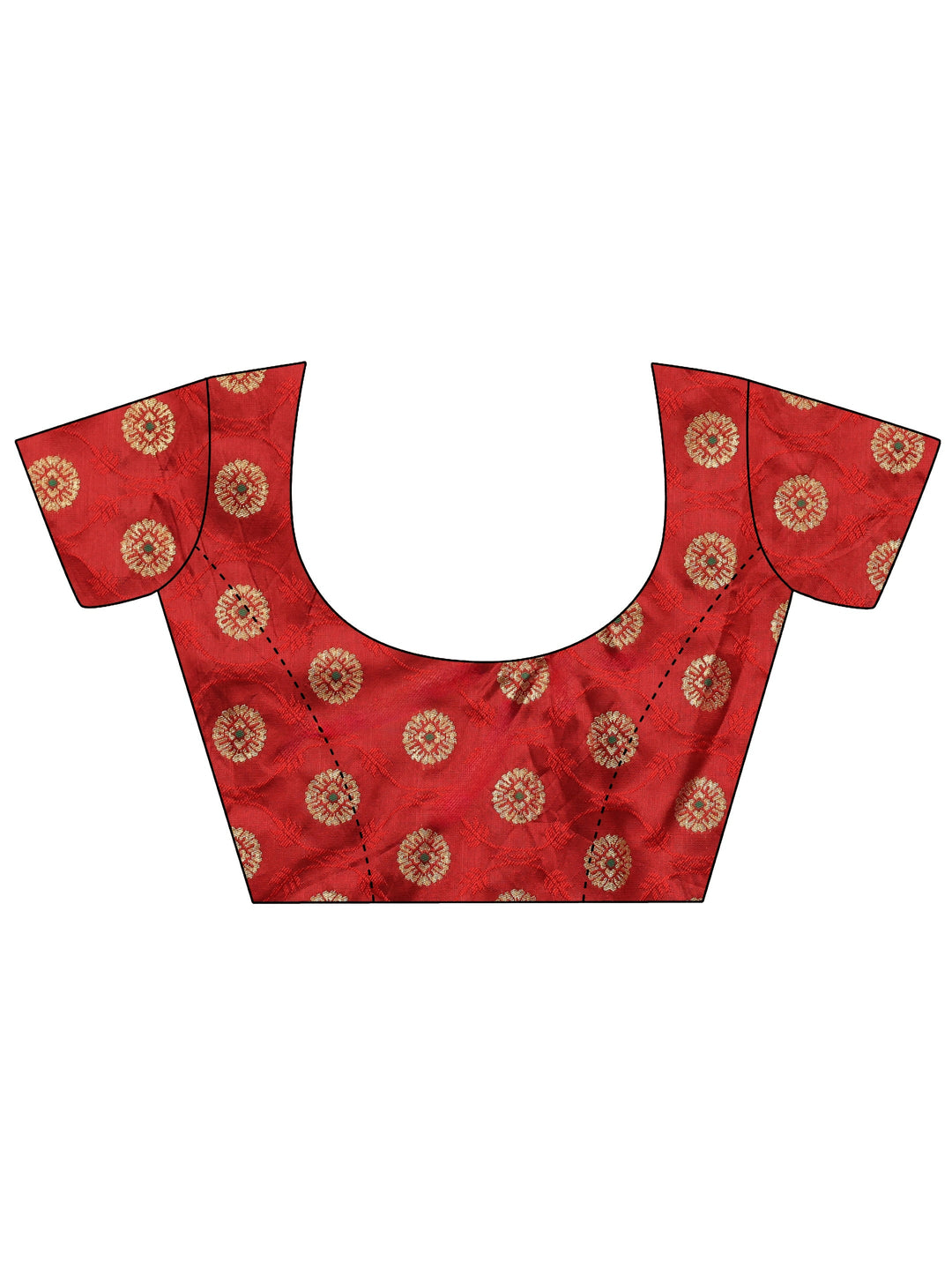 Libas Red Bandhani Print Pre Draped Georgette Saree