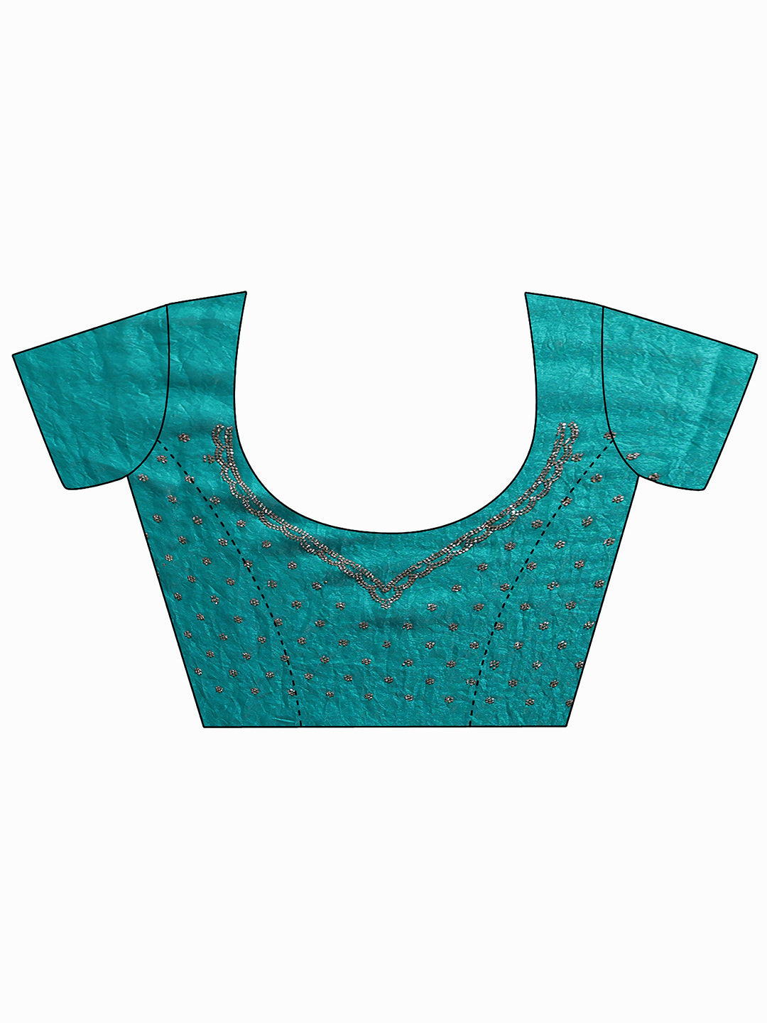 Libas Green Embellished Tissue Saree