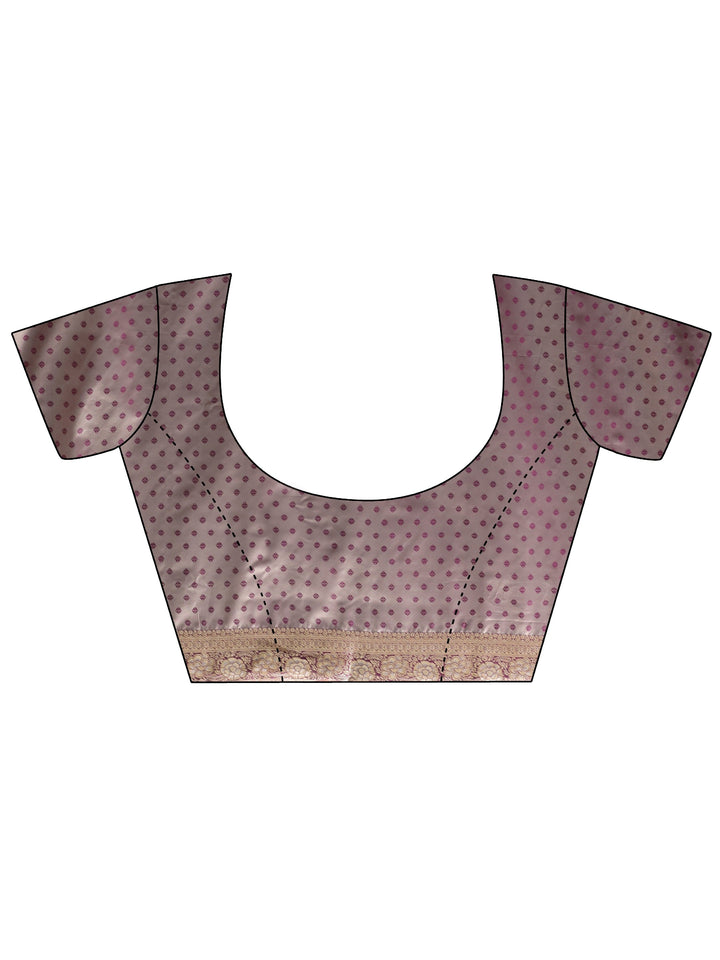 Libas Lavender Banarasi Silk Blend Saree