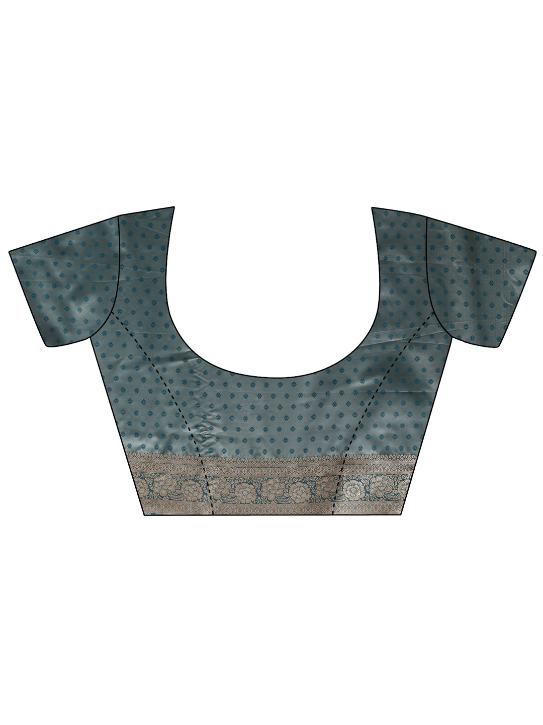 Libas Dusty Blue Banarasi Silk Blend Saree
