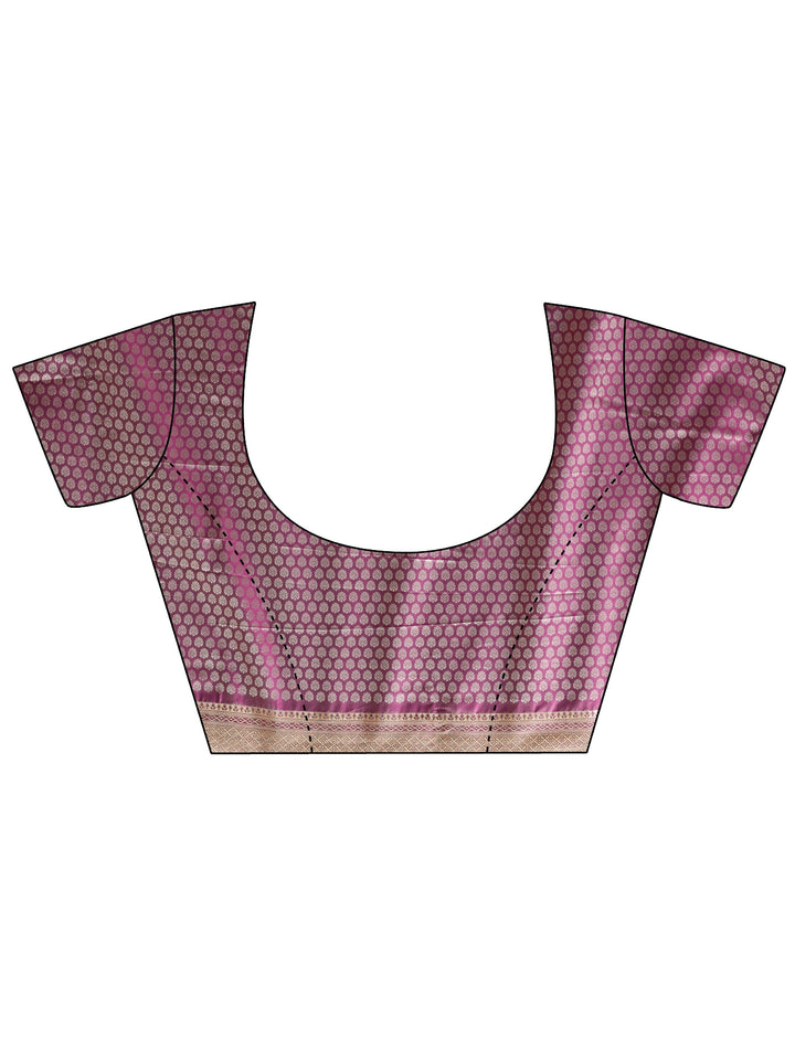 Libas Lavender Banarasi Silk Blend Saree