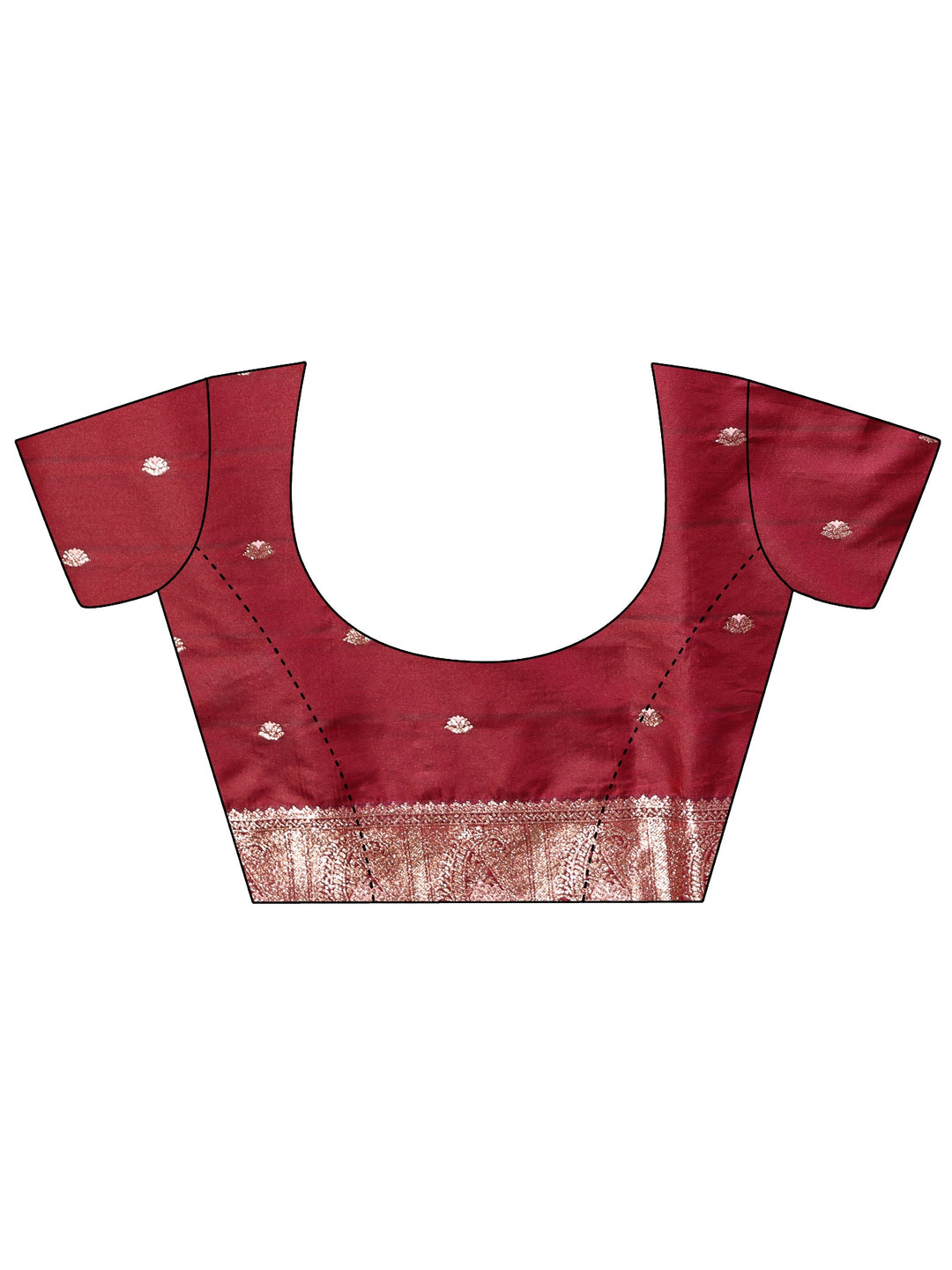 Libas Coral Pink Kanjeevaram Silk Blend Saree