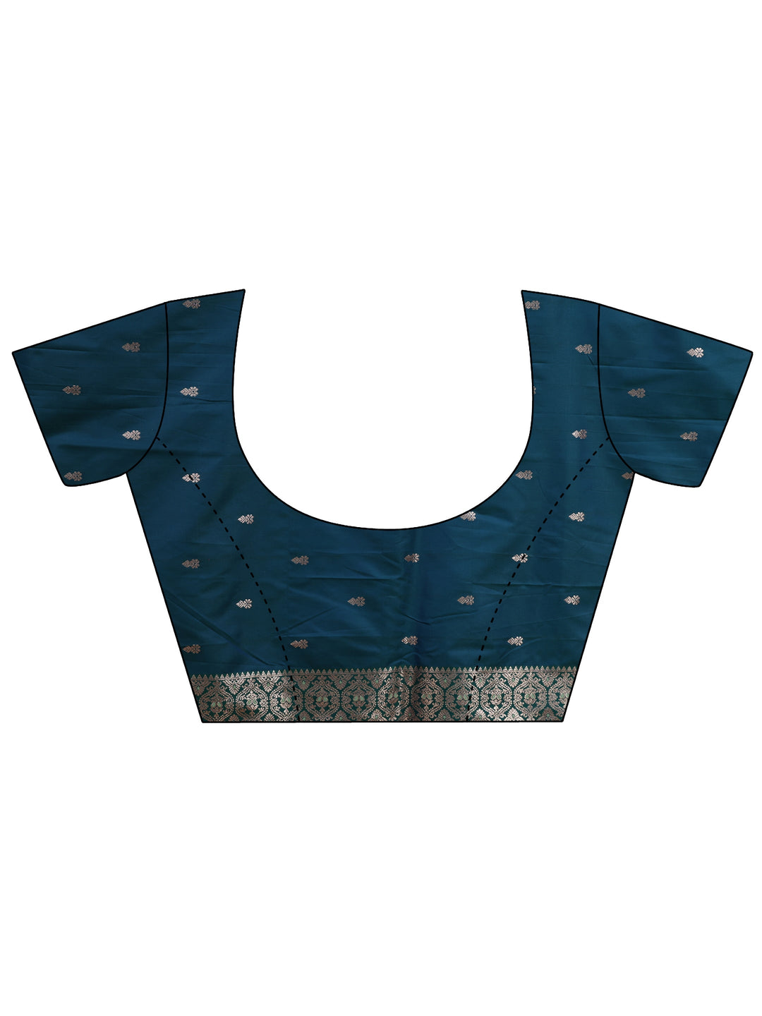 Libas Dusty Blue Kanjeevaram Silk Blend Saree