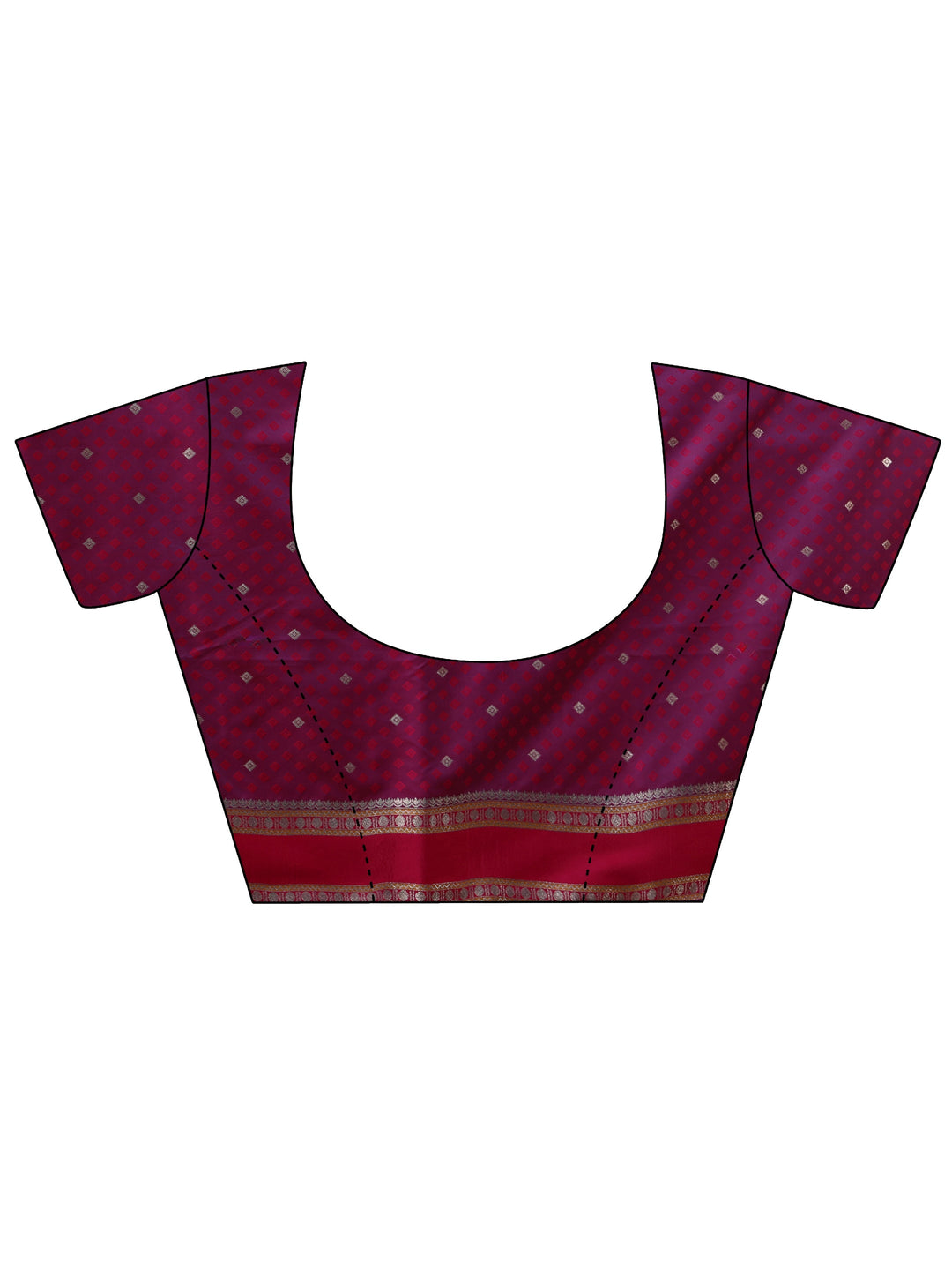 Libas Brown Kanjeevaram Silk Blend Saree