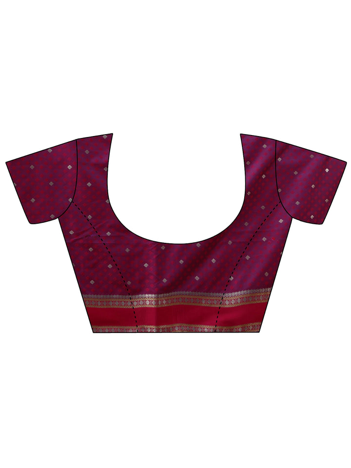 Libas Brown Kanjeevaram Silk Blend Saree