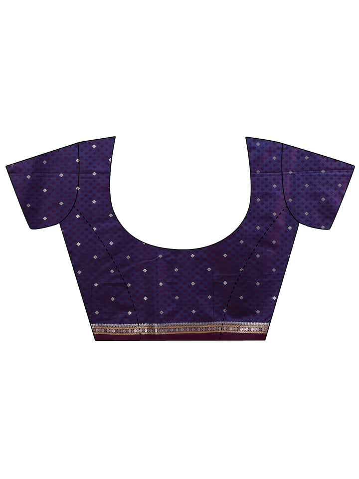 Libas Brown Kanjeevaram Silk Blend Saree