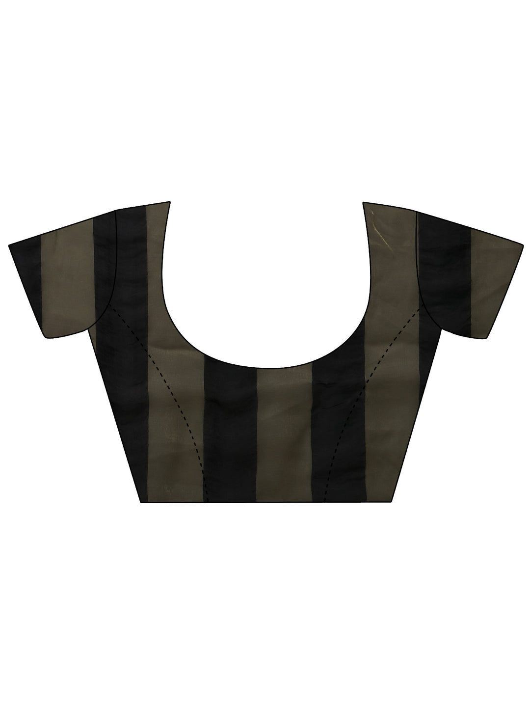 Libas Black Striped Silk Blend Saree