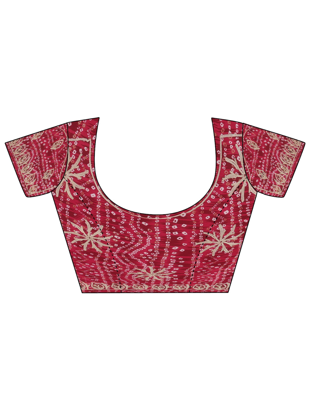 Libas Dusty Rose Pink Floral Embellished Tissue Saree