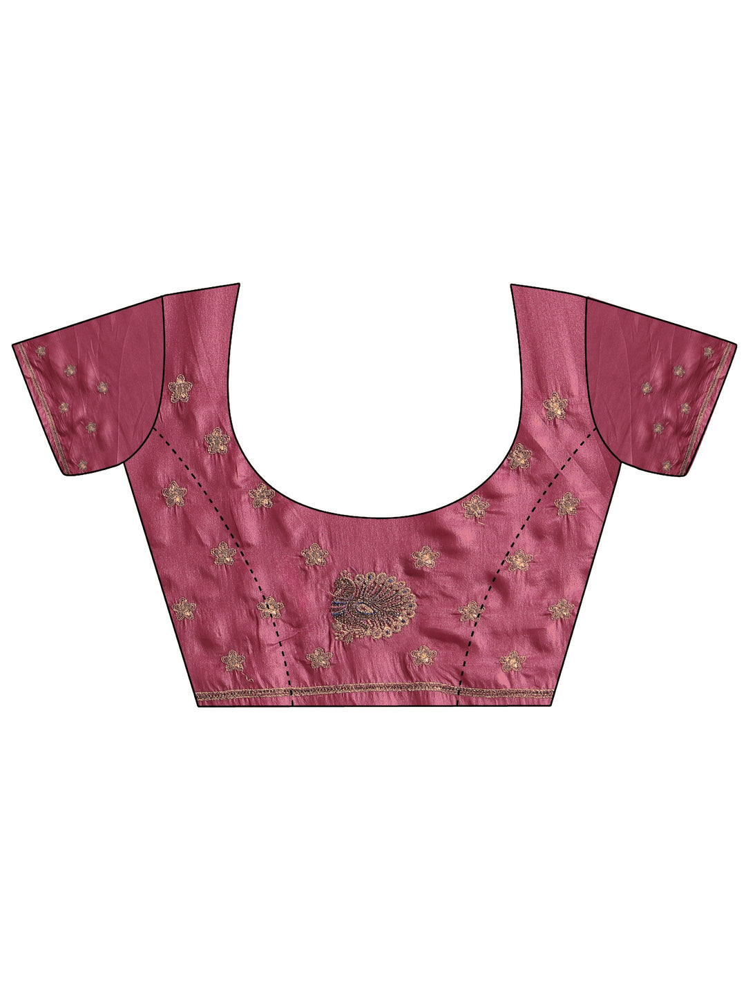 Libas Mauve Embellished Satin Saree