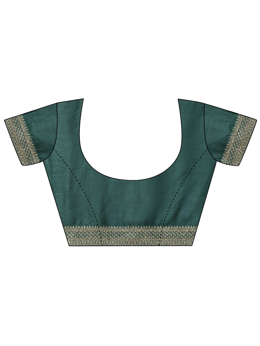 Libas Basil Green Embellished Silk Blend Saree