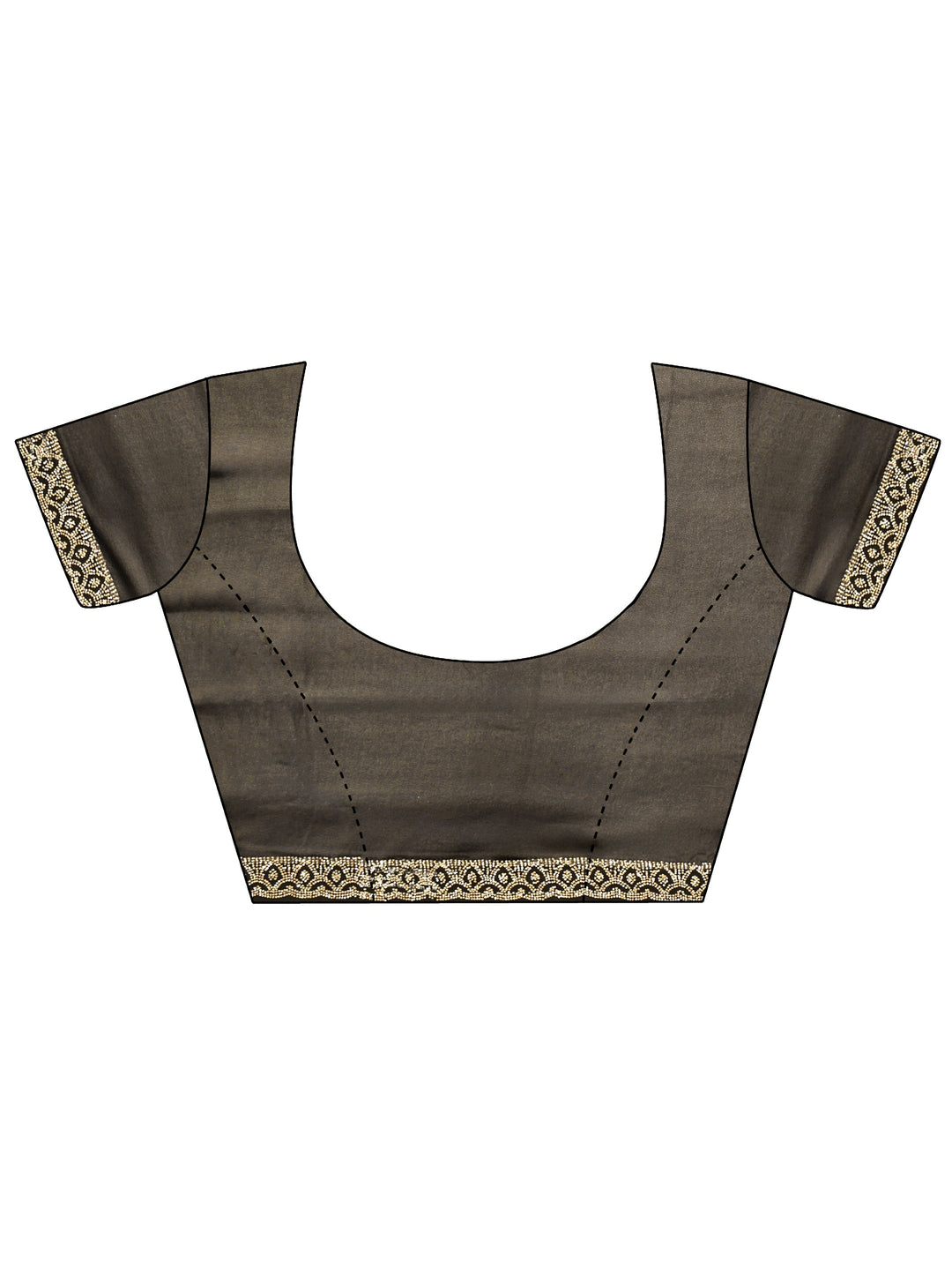 Libas Art Black Floral Embroidered Georgette Saree