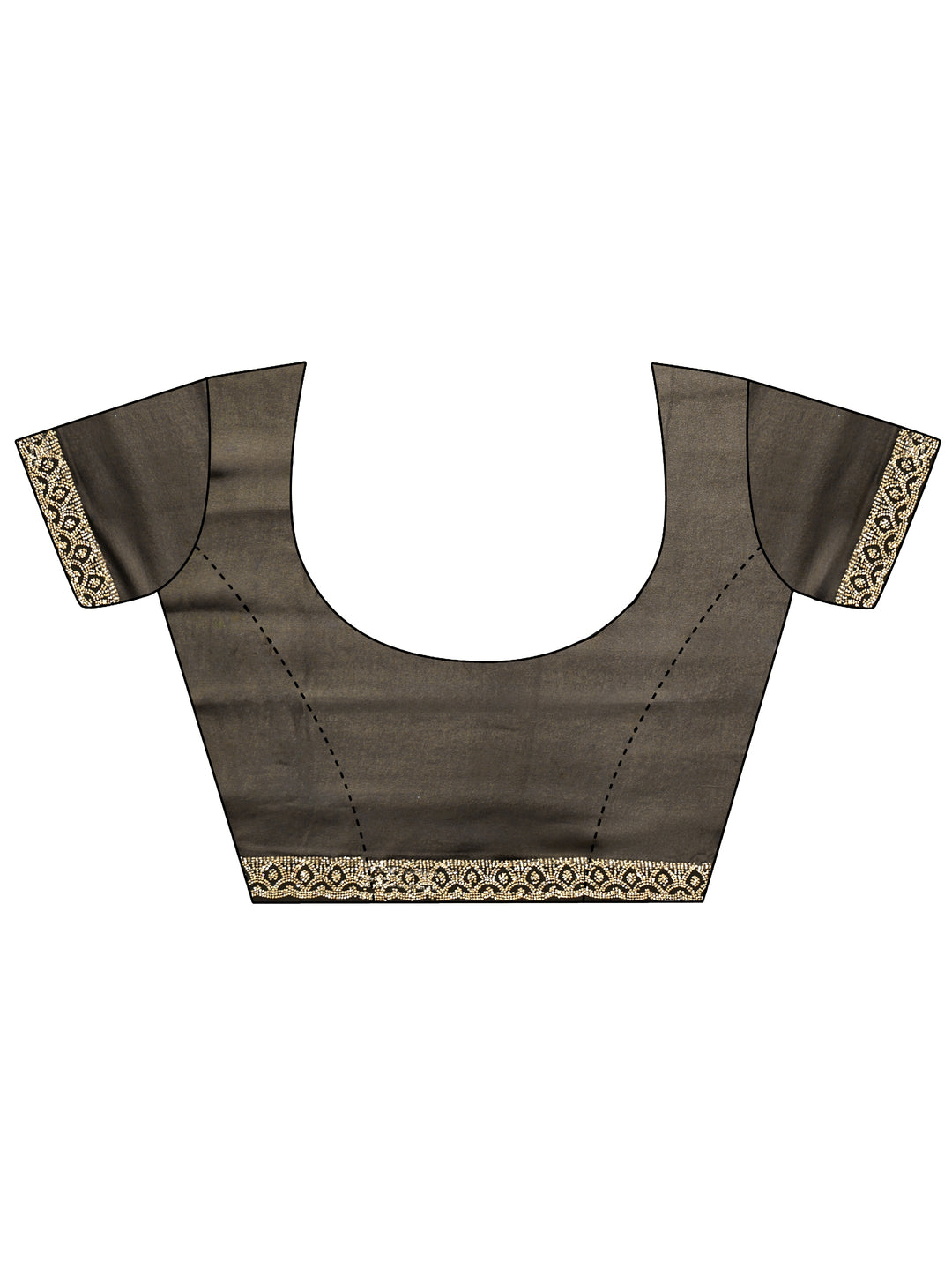 Libas Art Black Floral Embroidered Georgette Saree
