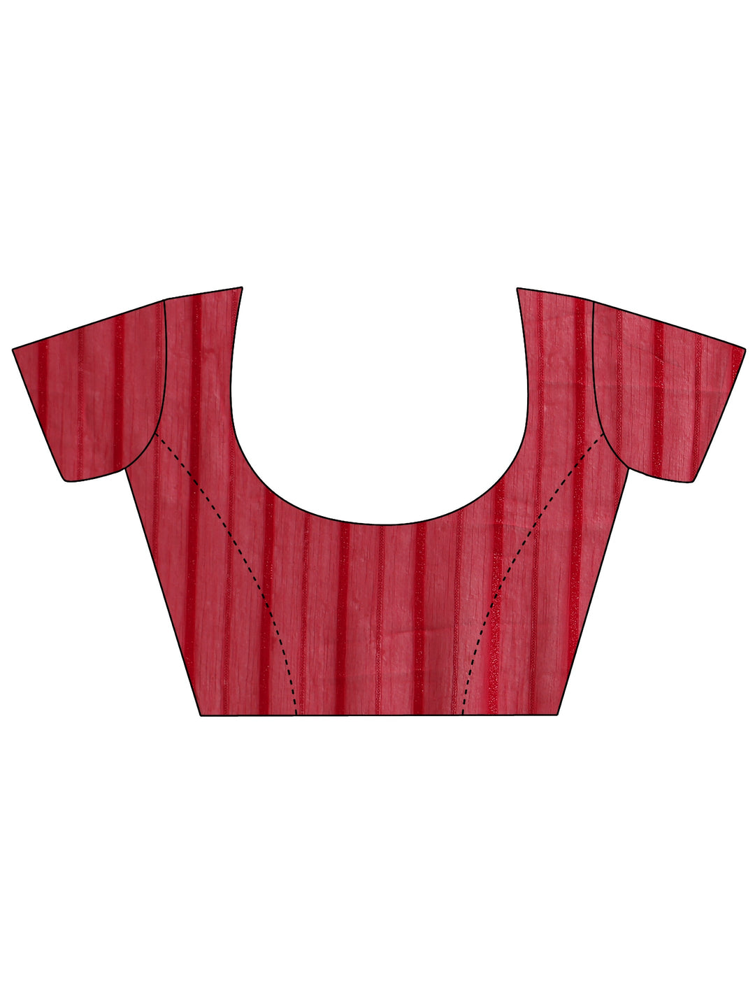 Libas Rani Pink Striped Embellished Chiffon Saree