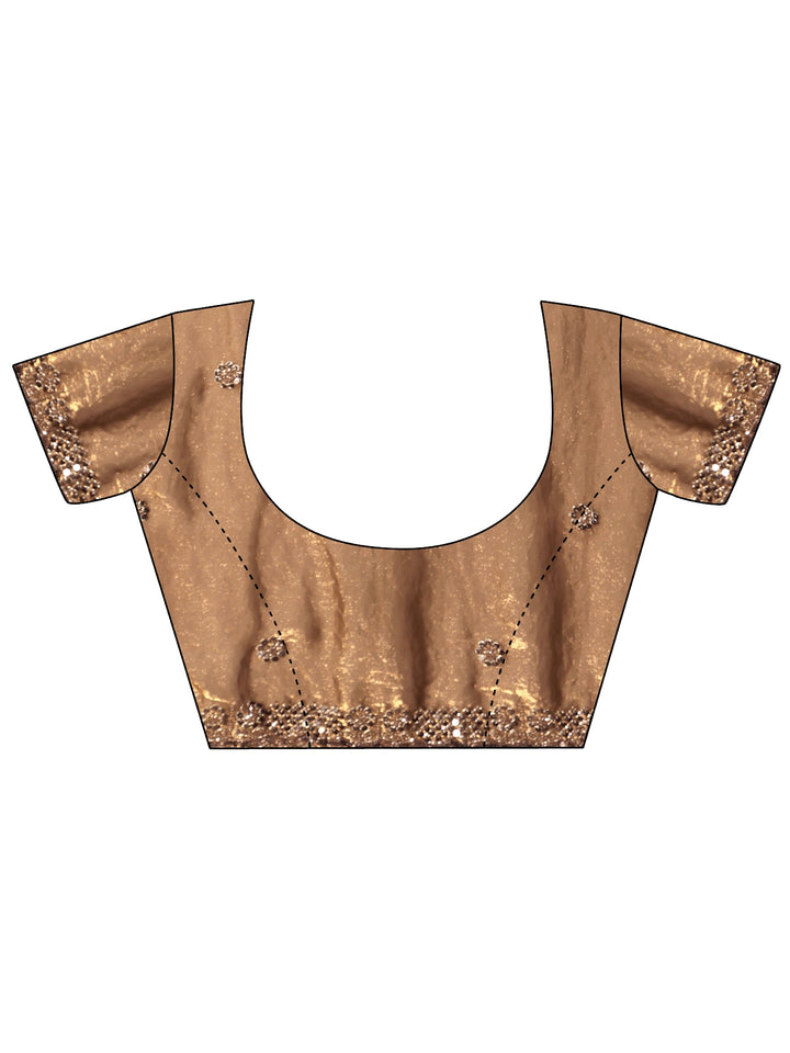 Libas Art Green Embellished Tissue Saree