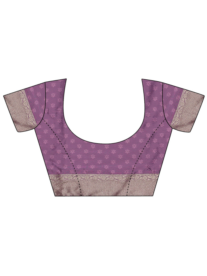 Libas Lavender Banarasi Silk Blend Saree