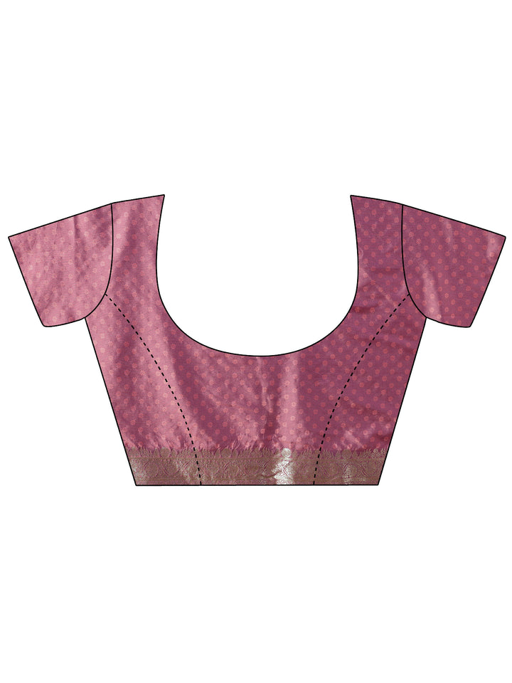 Libas Lavender Banarasi Silk Blend Saree