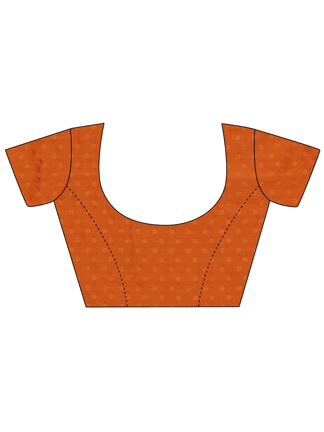 Libas Orange Banarasi Silk Blend Saree
