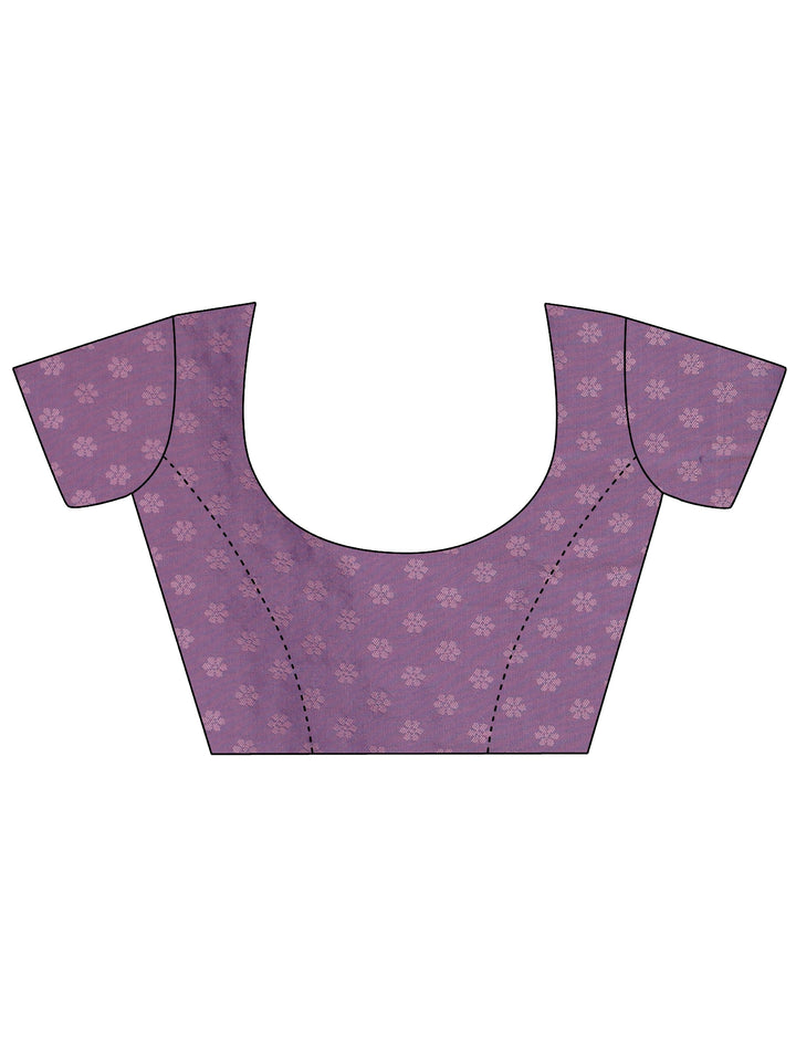 Libas Lavender Banarasi Silk Blend Saree