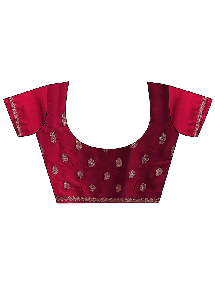 Libas Rani Pink Embroidered Georgette Saree