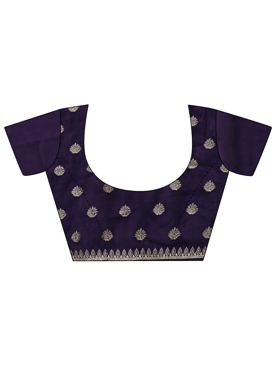 Libas Imperial Purple Embellished Tissue Saree