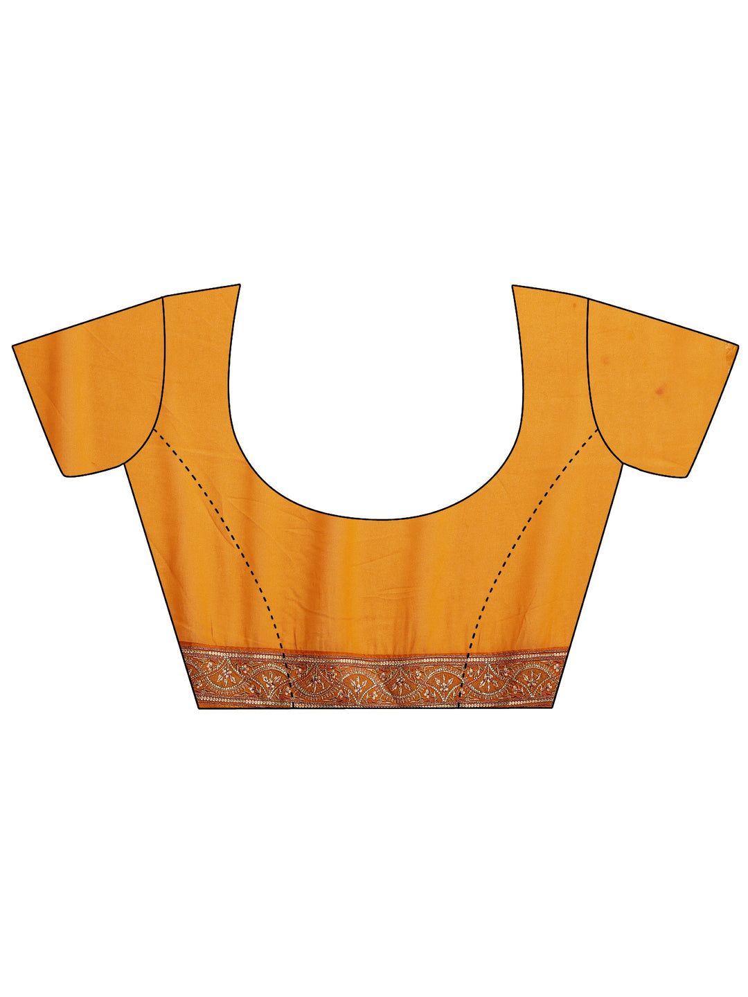 Libas Art Orange Embroidered Georgette Saree