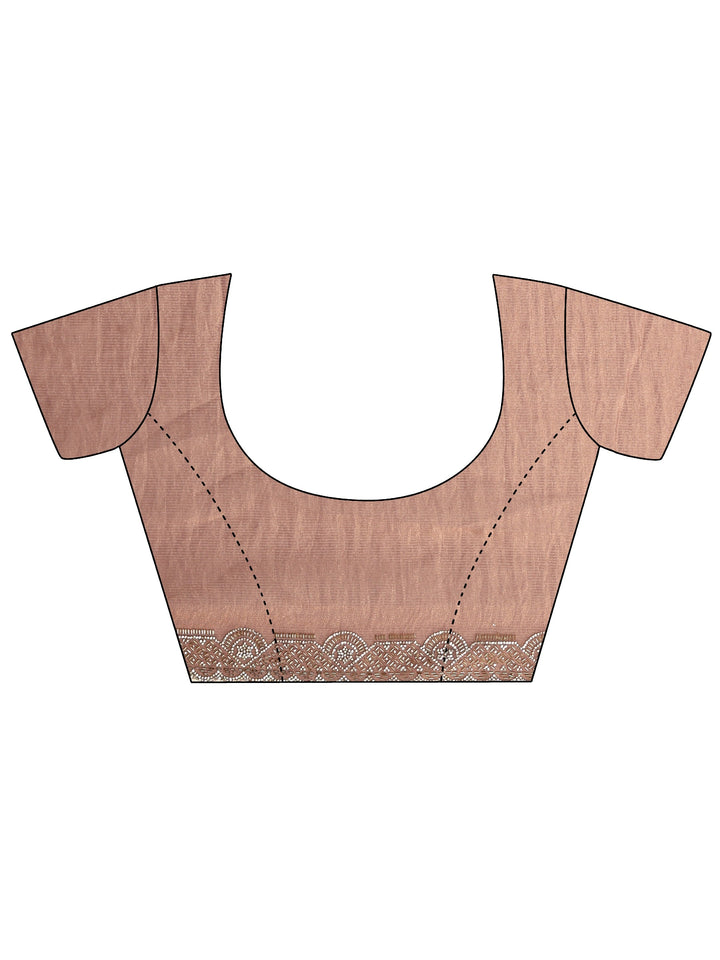 Libas Art Mauve Embellished Tissue Saree