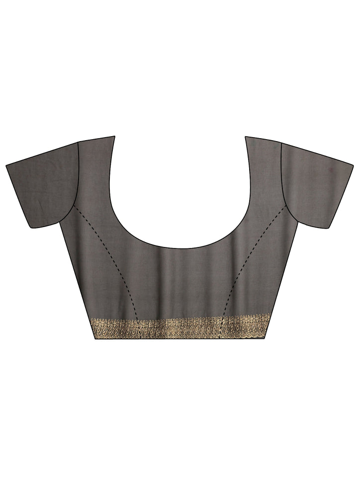 Libas Art Black Embroidered Georgette Saree