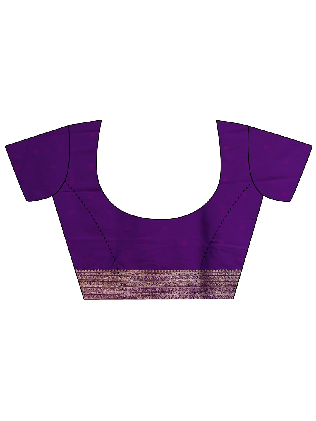 Libas Plum Purple Banarasi Silk Blend Saree