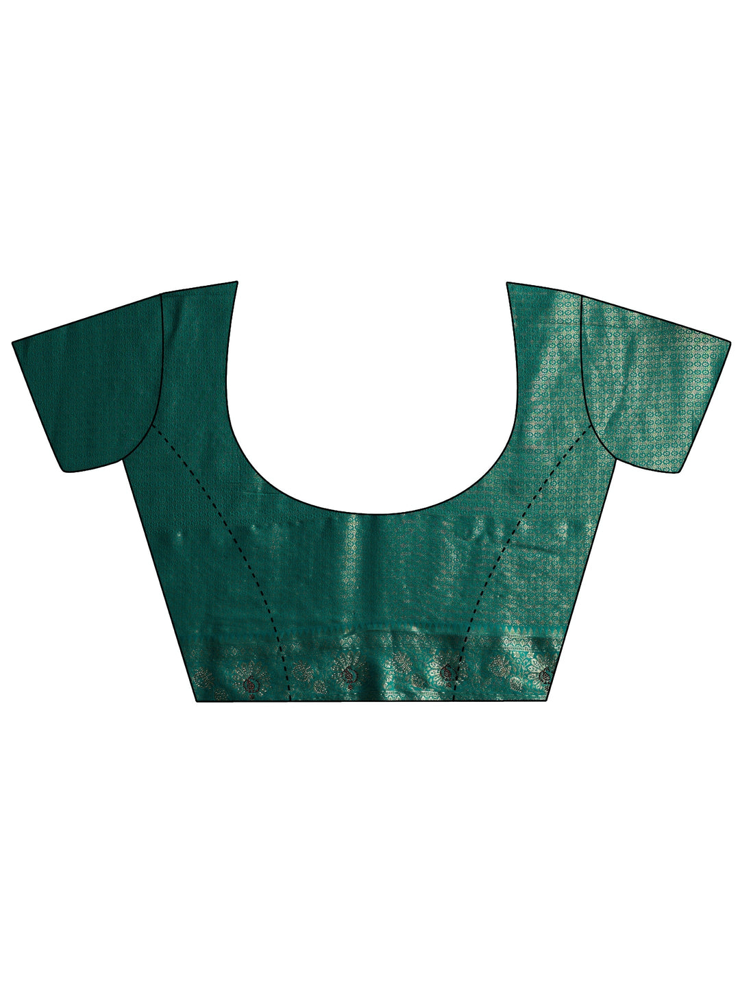 Libas Sea Green Woven Design Silk Blend Saree