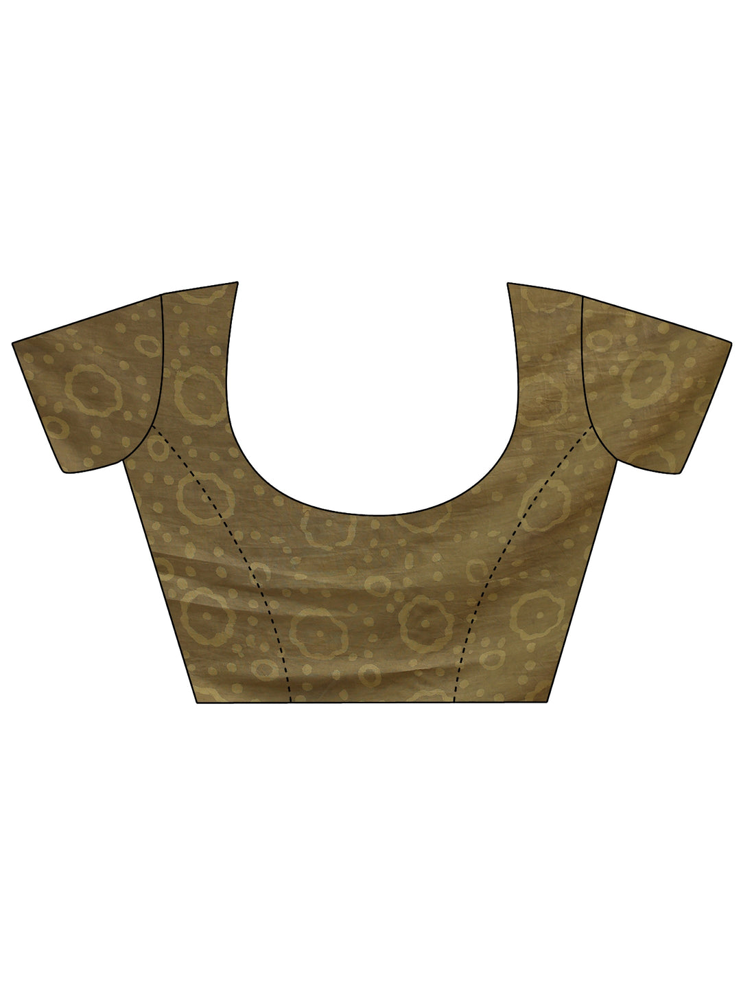 Libas Light Olive Green Dabu Print Cotton Saree
