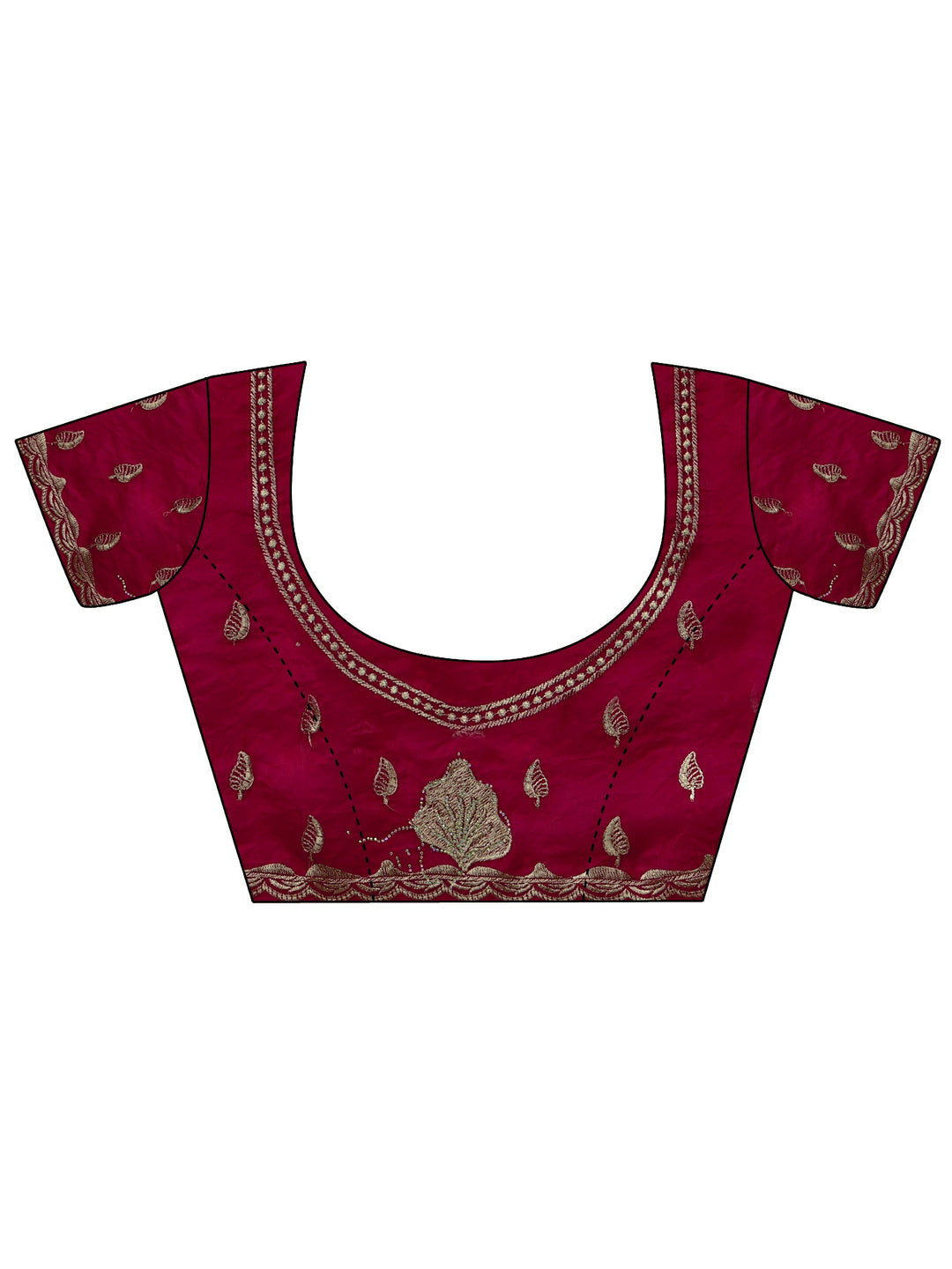 Libas Rose Pink Embellished Tissue saree