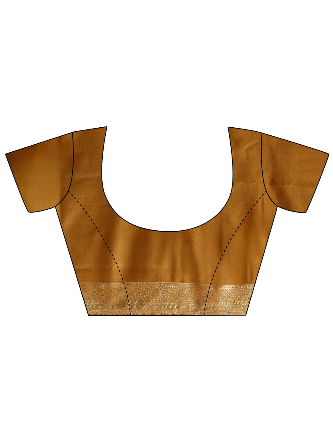 Libas Golden Mustard Brocade Saree