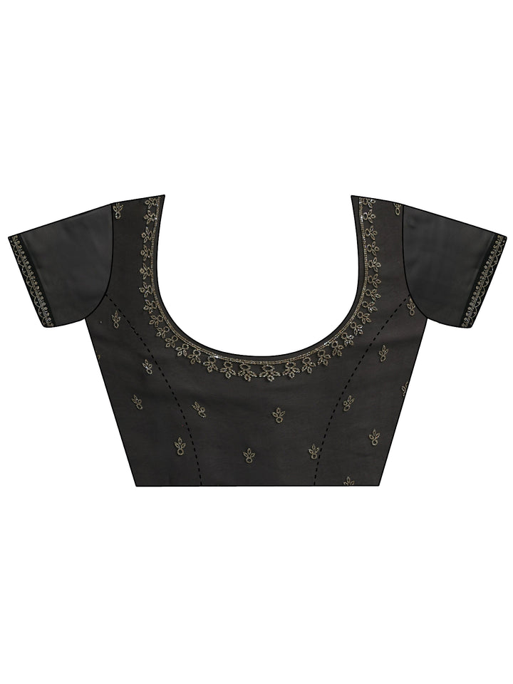 Libas Midnight Black Embellished Georgette Saree