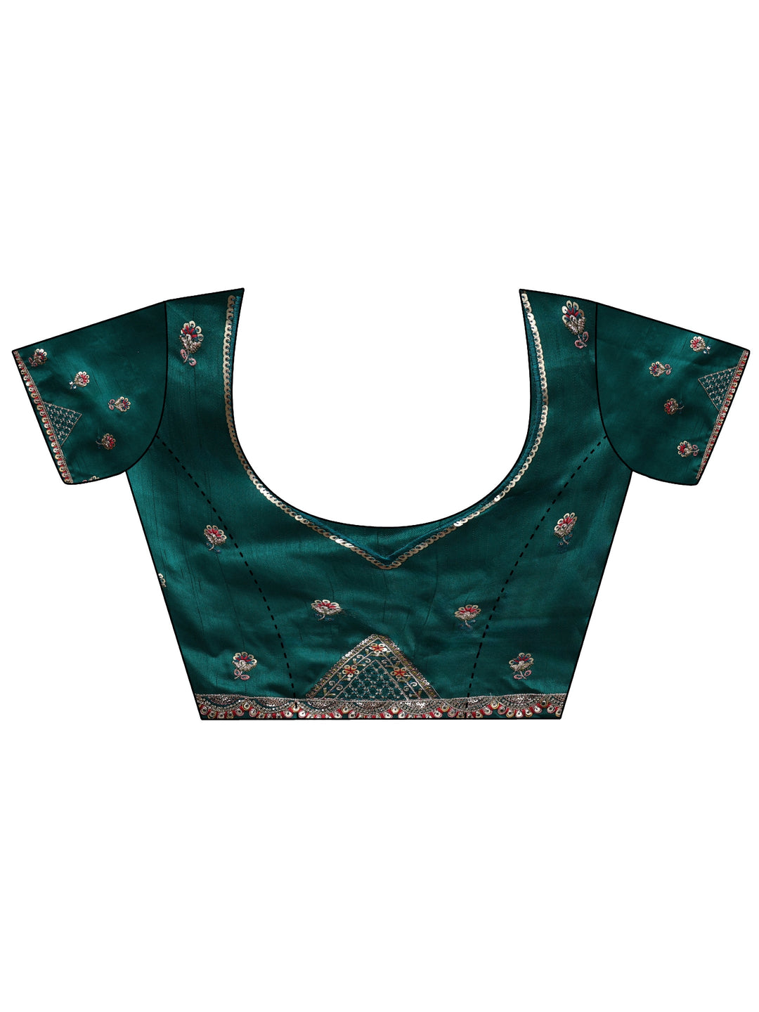 Libas Art Powder Blue Embroidered Sequinned Tissue Saree